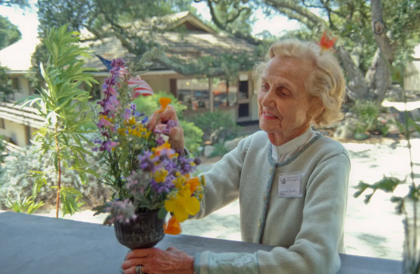 Katherine Muckle Arranging Flowers