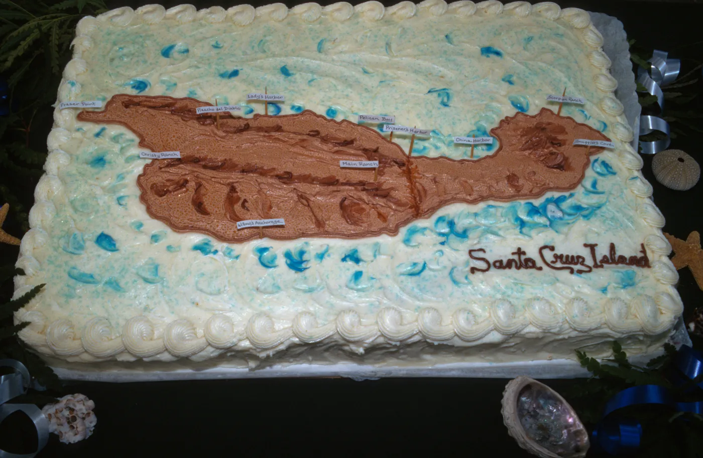 'Flora of Santa Cruz Island' book signing, the cake