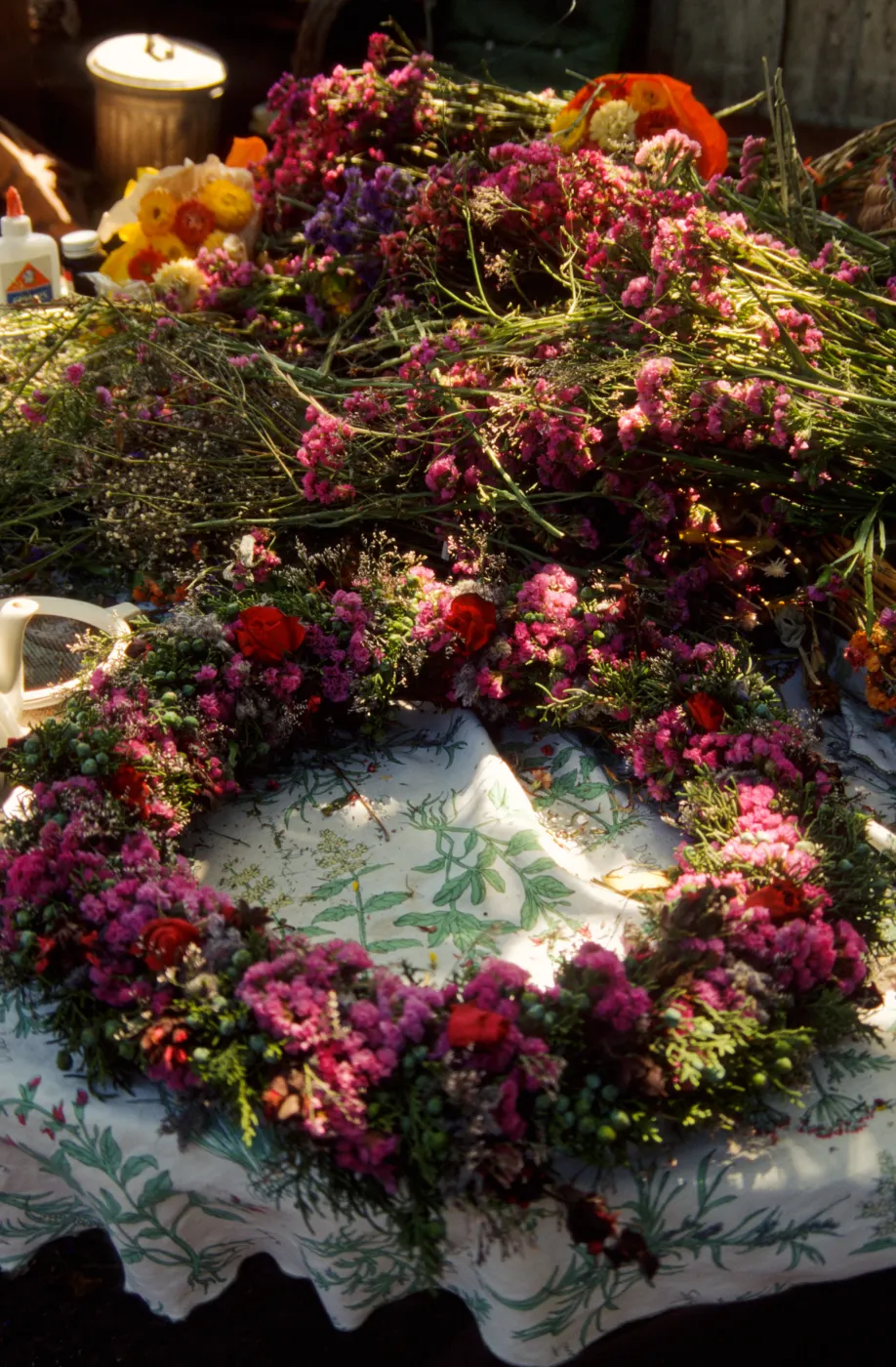 Wreath Making Class, Carol Ostroff