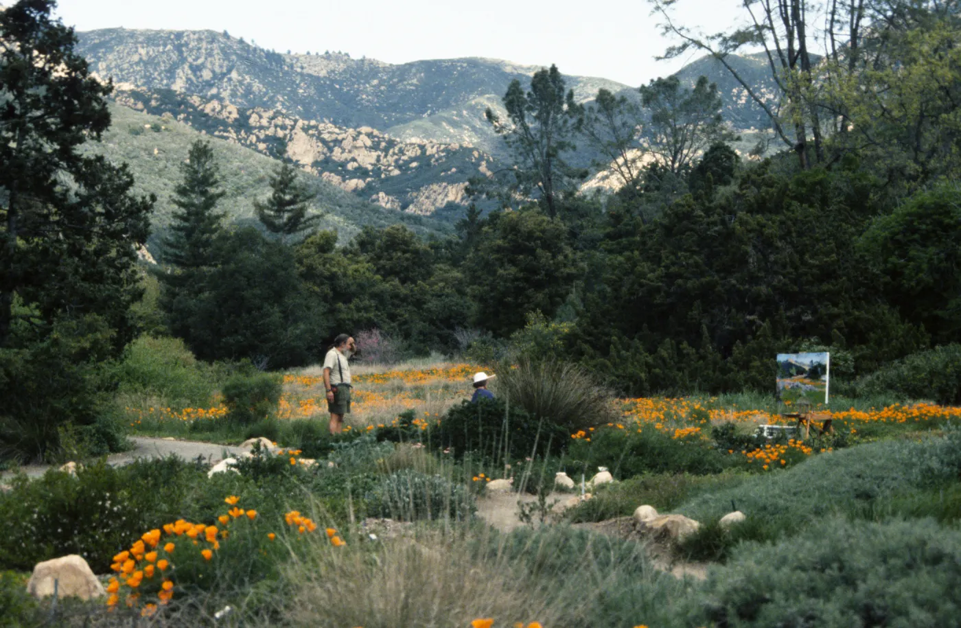Artist in Garden