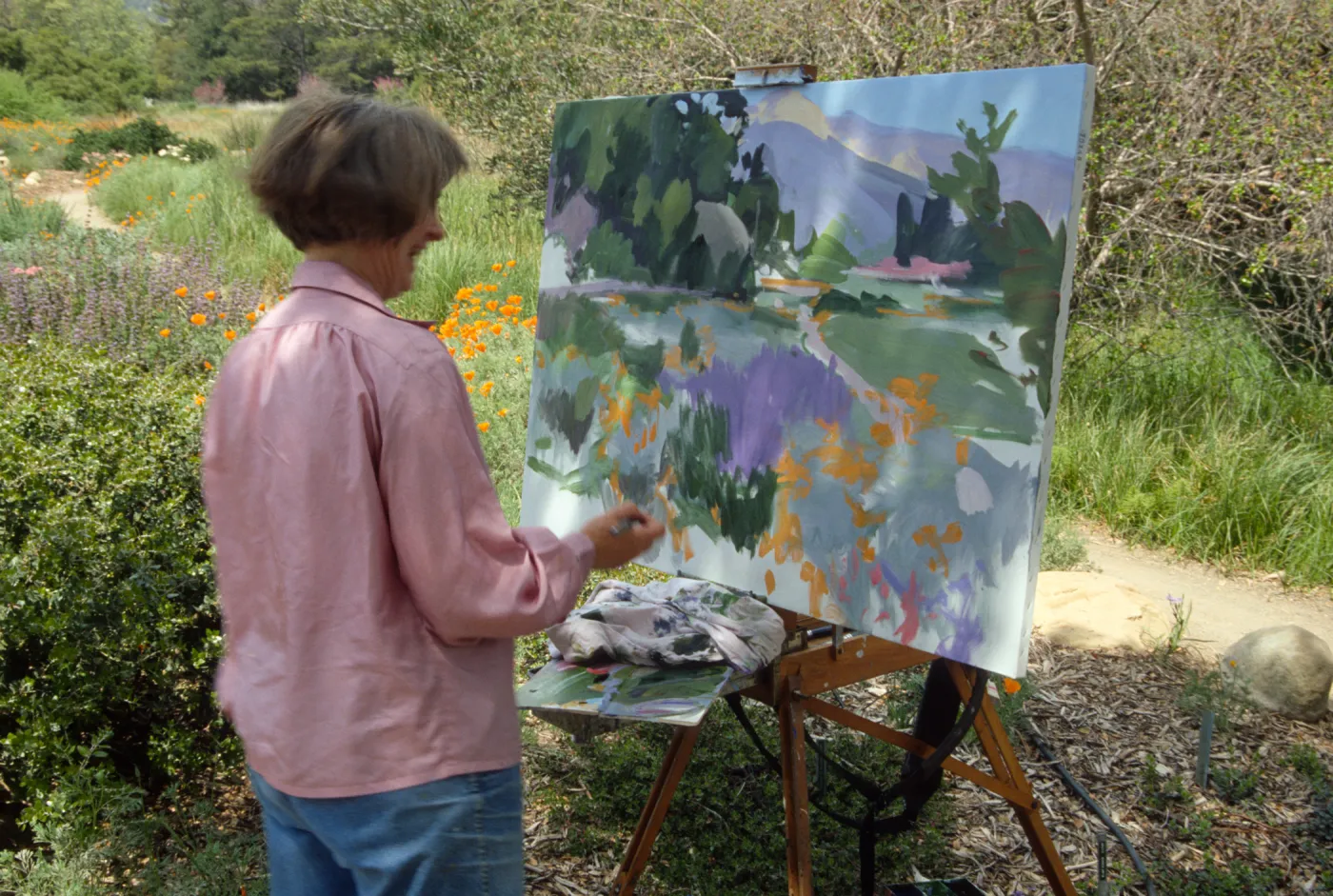 Artist in Garden