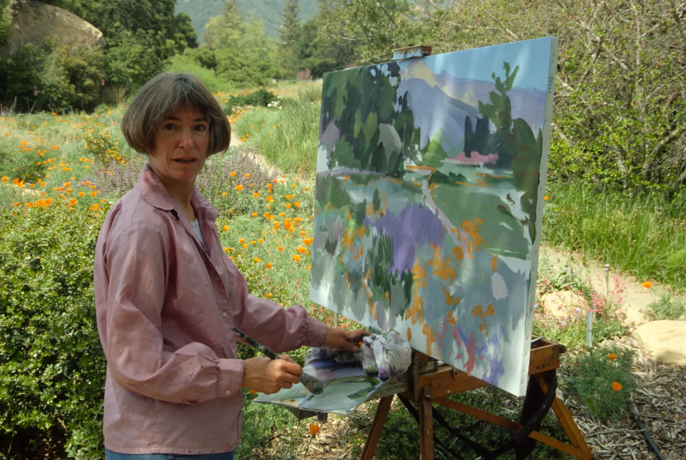 Artist in Garden