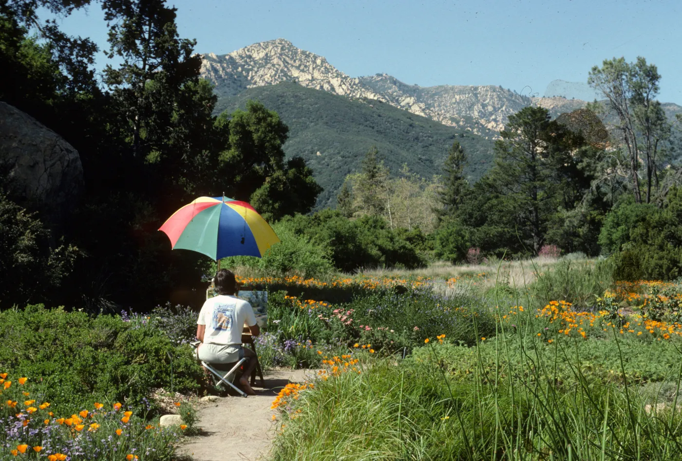 Artist in Garden
