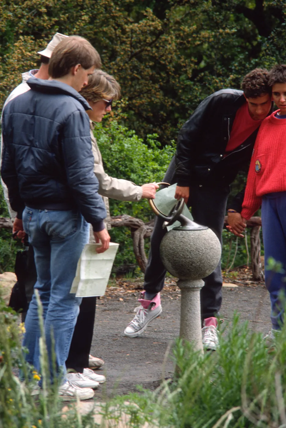 Visitors in the Garden