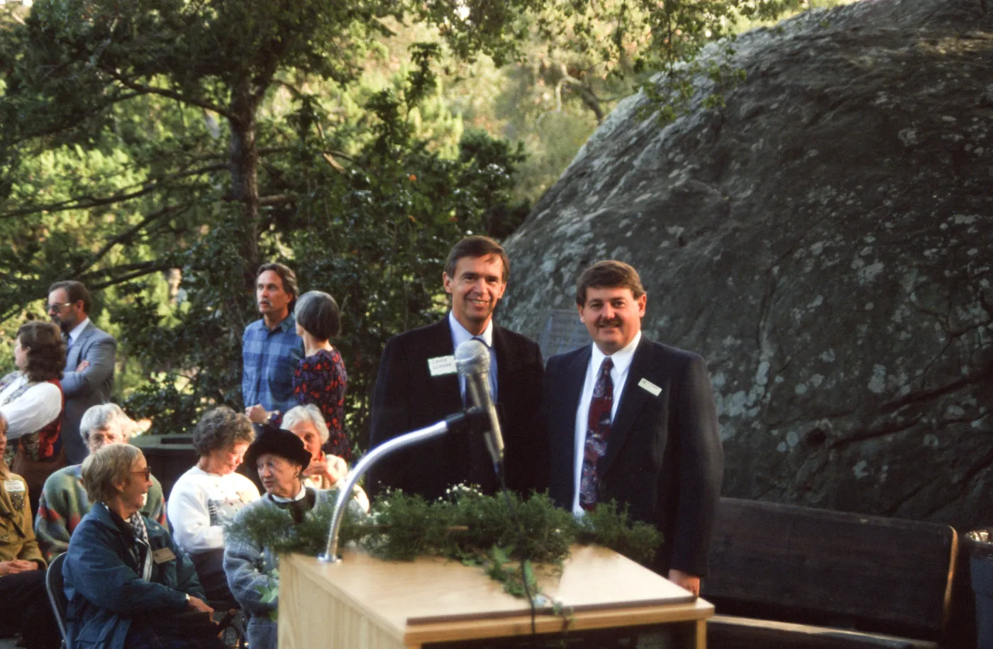 Ed Schneider, Information Kiosk Dedication, Blaksley Boulder