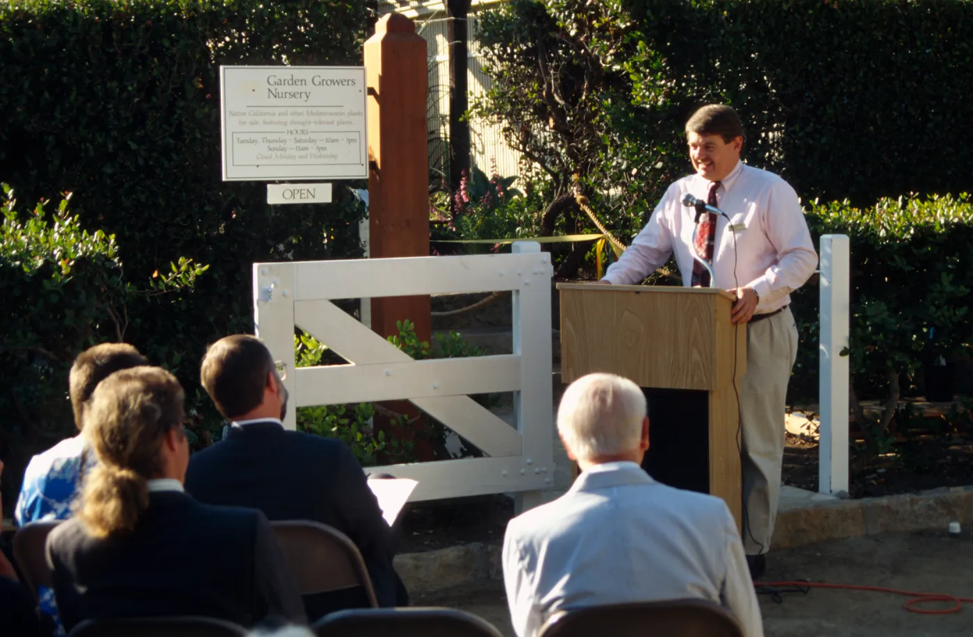 Ed Schneider, Memorial to Lila Sexton, SBBG Courtyard