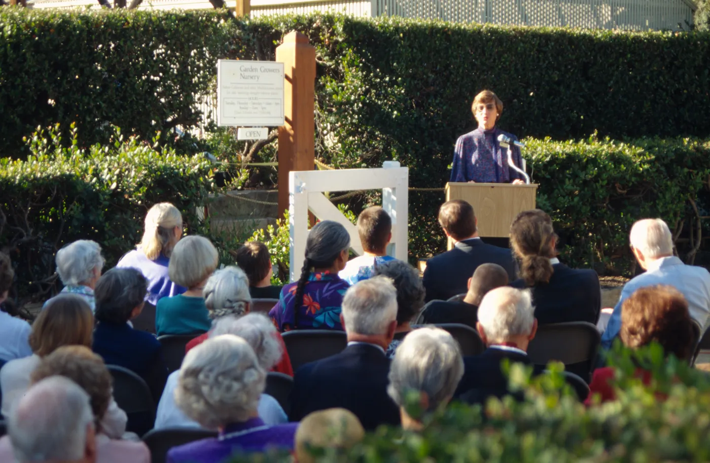 Memorial to Lila Sexton, SBBG Courtyard