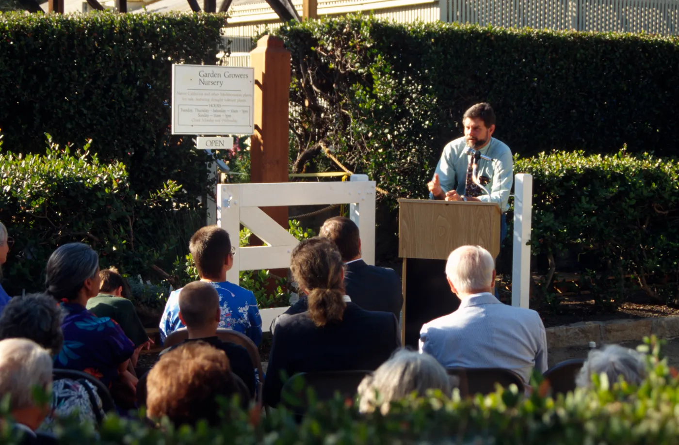Memorial to Lila Sexton, SBBG Courtyard