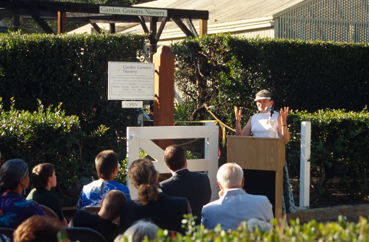 Memorial to Lila Sexton, SBBG Courtyard