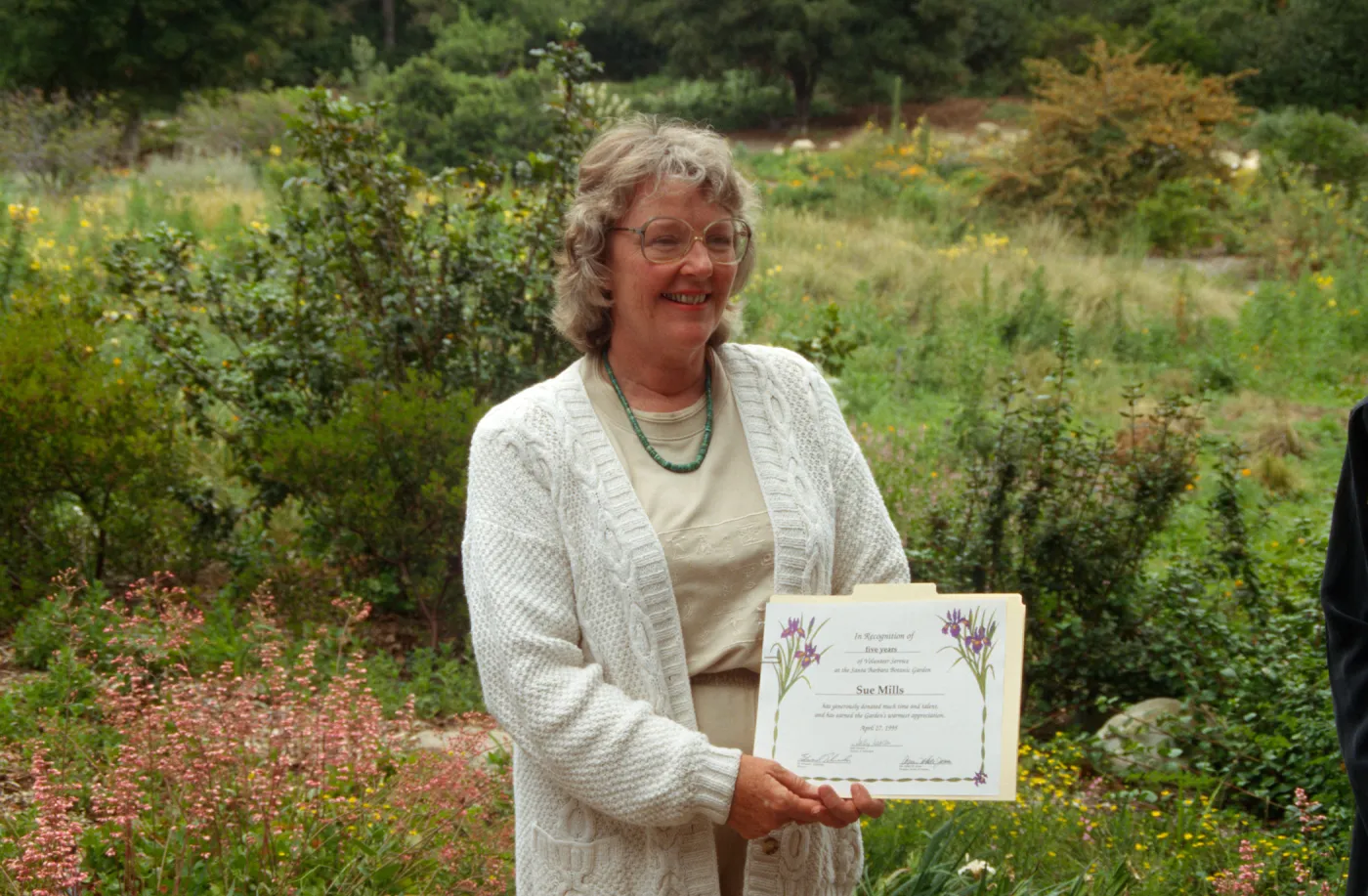 Volunteer Luncheon 1995, Sue Mills
