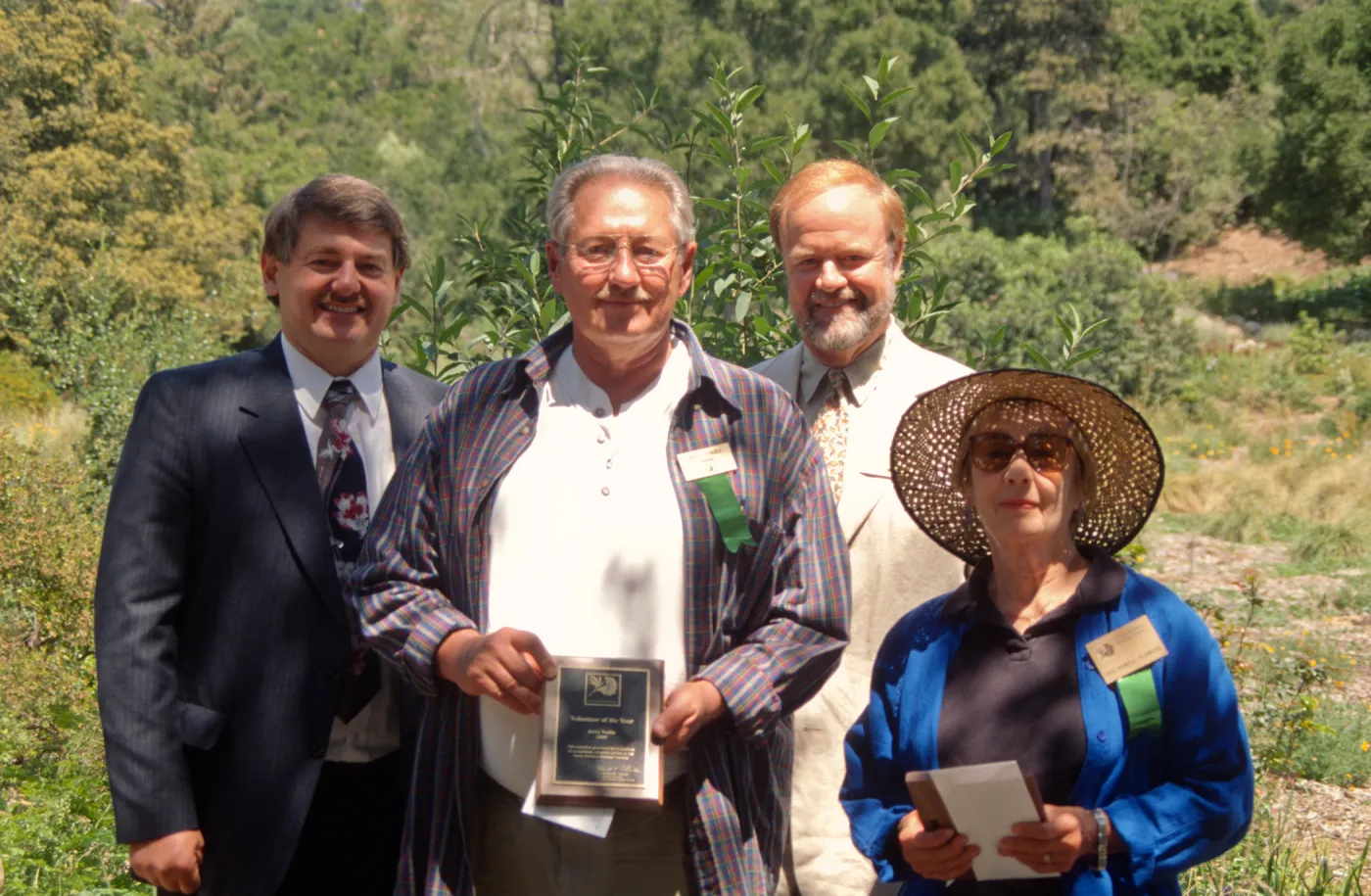 Volunteer of the Year 1997, Ed Schnieder, Jerry Yonke, Richard Rogers, Iris Flowers