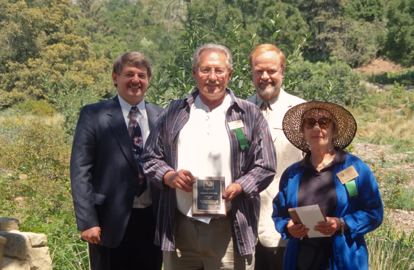 Volunteer of the Year 1997, Jerry Yonke, Iris Flowers