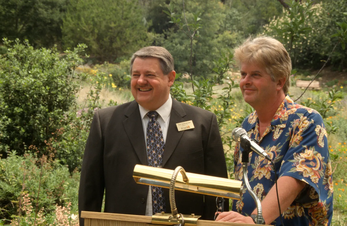 Volunteer Luncheon 2003, Ed Schneider, Chris Woods