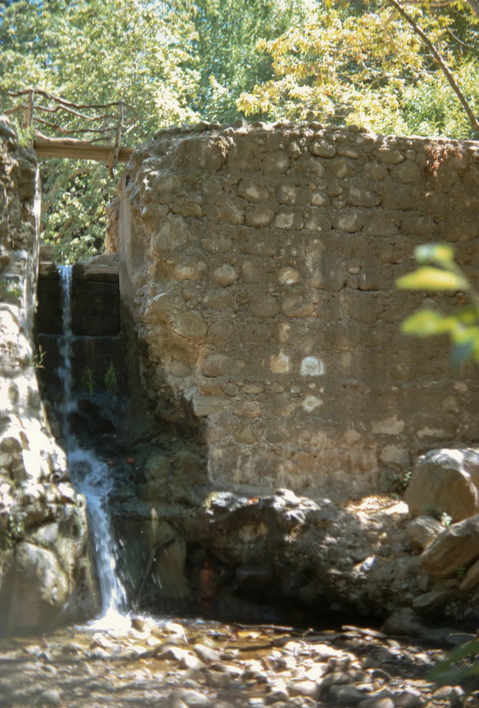 Mission Dam waterfall, Mission Creek