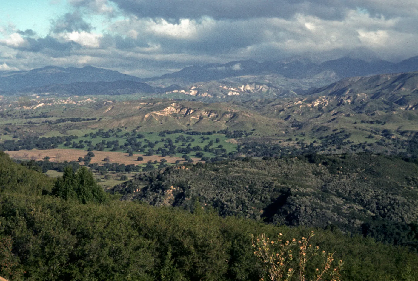 Santa Ynez Valley, view to San Rafael Mountains from San Marcos Pass Road