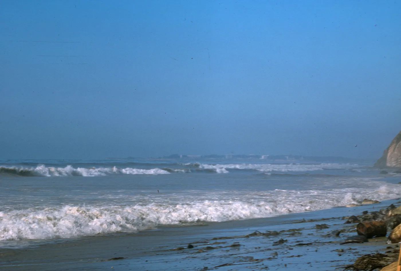 oil, Arroyo Burro Beach, Santa Barbara, ocean waves