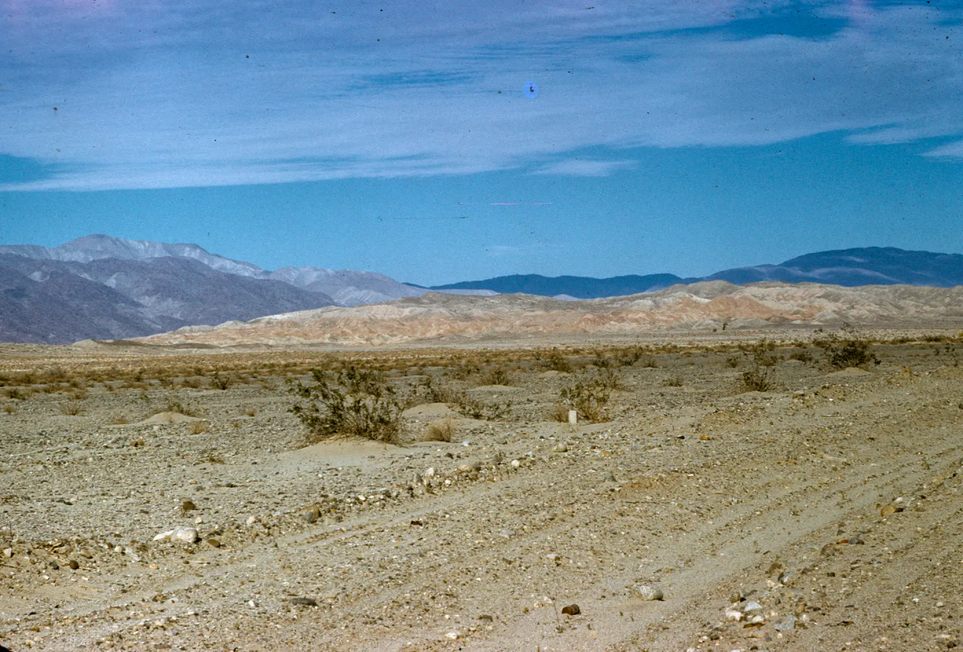 desert, mountains on the way to Borrego
