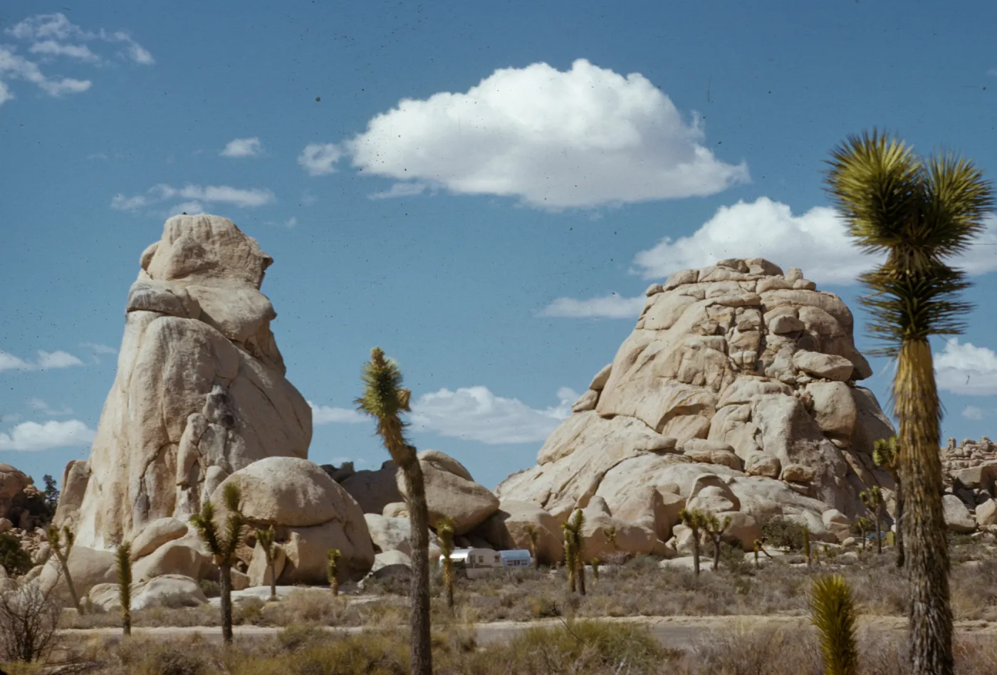 tall monolith, rock outcrops, Joshua Tree National Monument