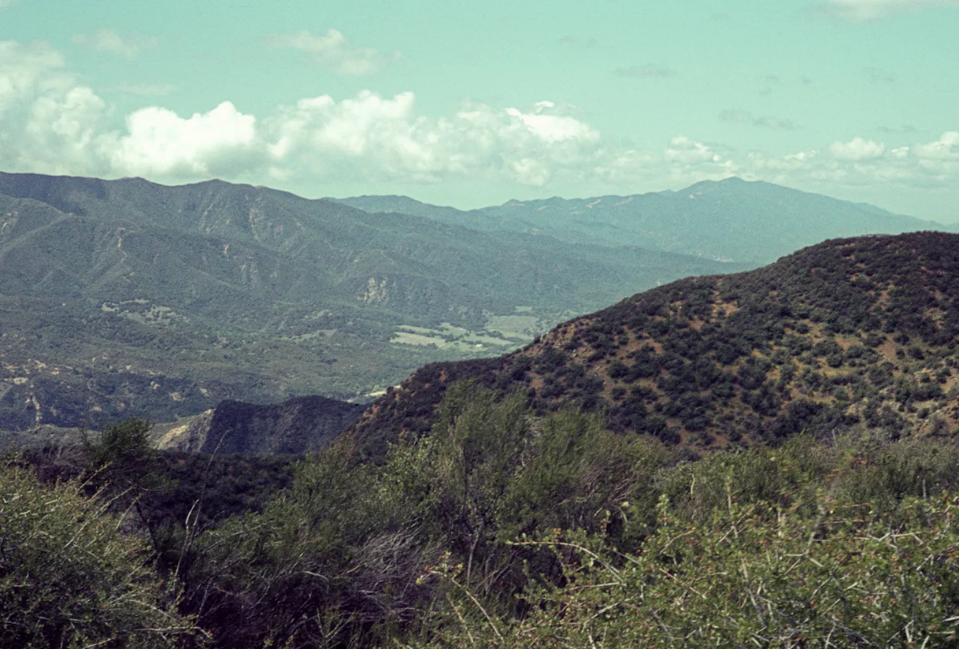 Camuesa Peak, looking west