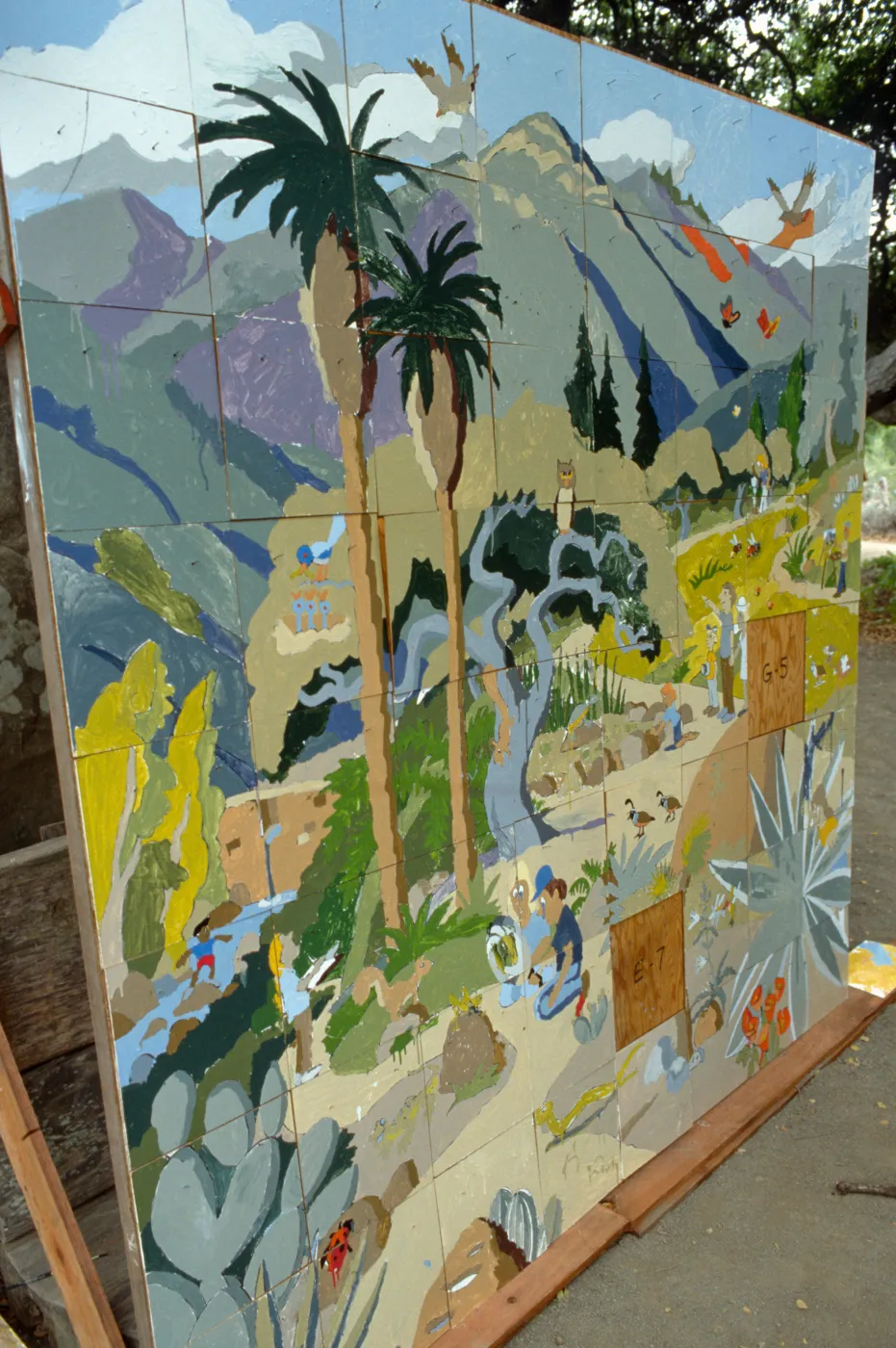 Family Day, 1989, Garden Map Mosaic