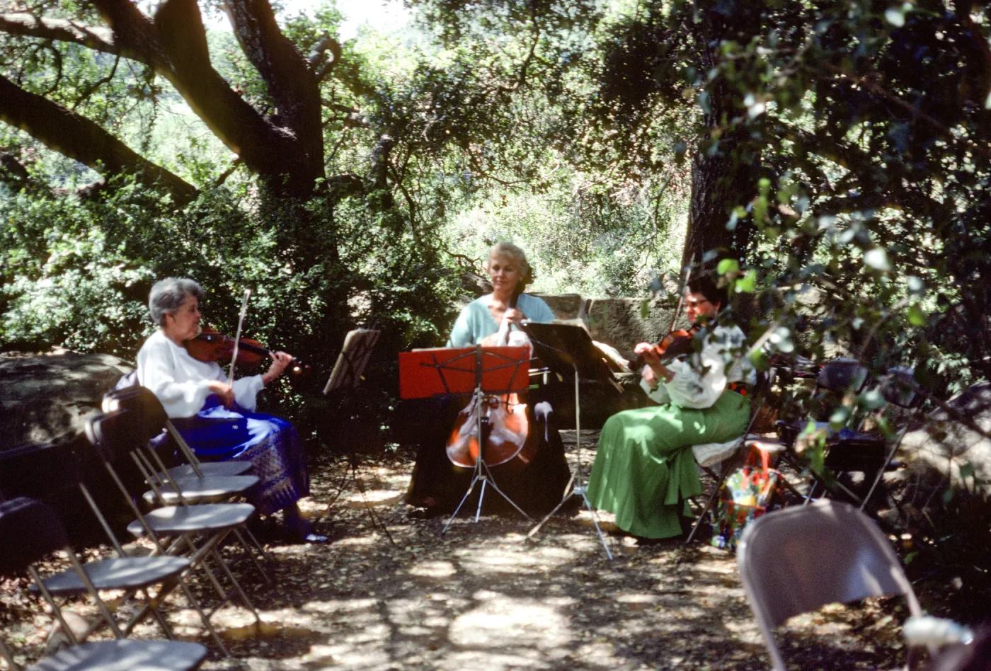 musicians under the oaks, SBBG Members BBQ, 1983
