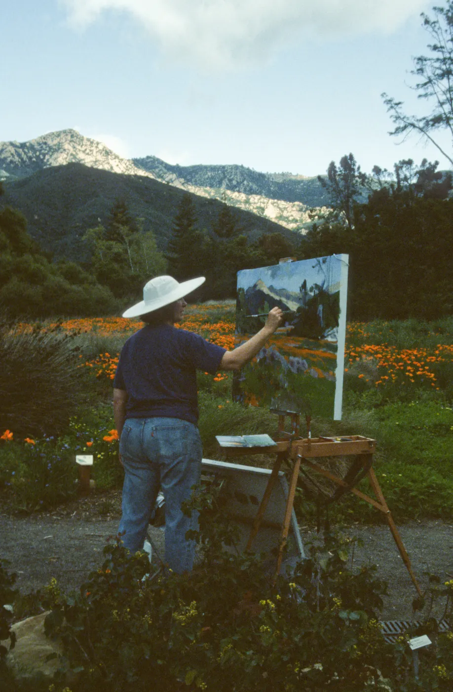 Artist in Garden