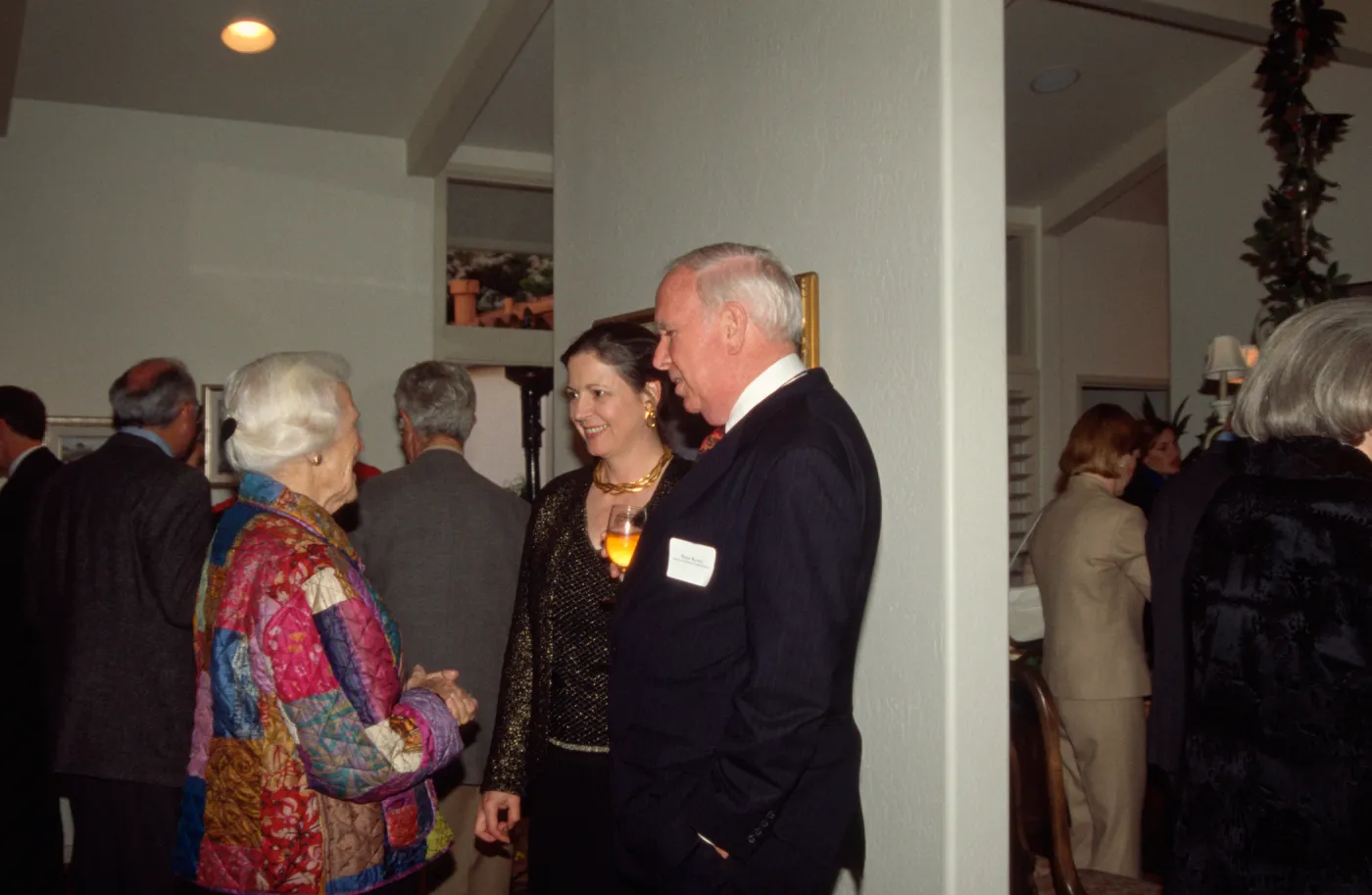 Garden supporter Anne Jones with Dr. Peter Raven and his wife Patricia