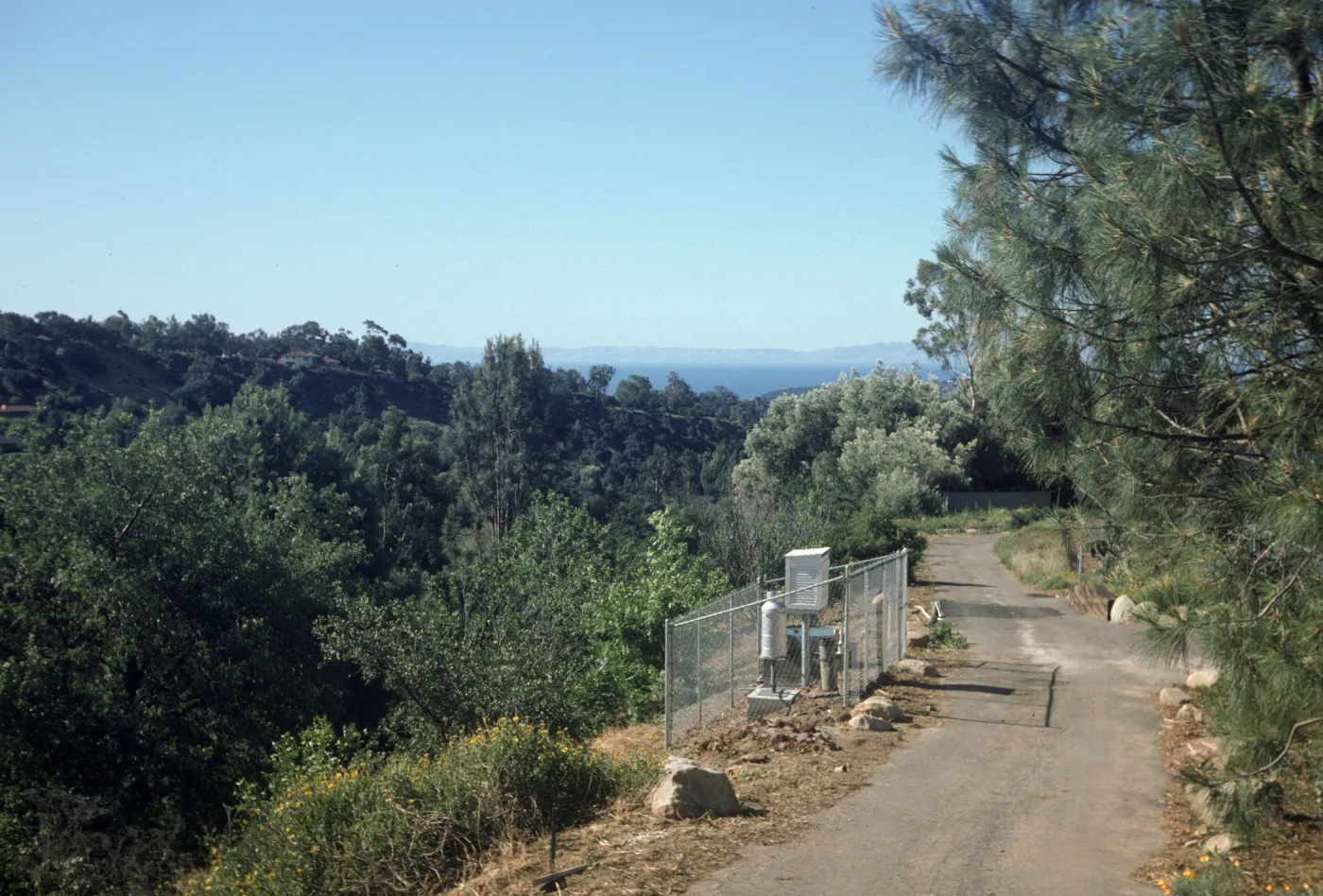 Weather station from just N. of nursery