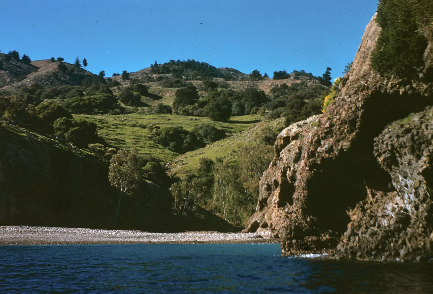 Untitled slide (view towards shore)