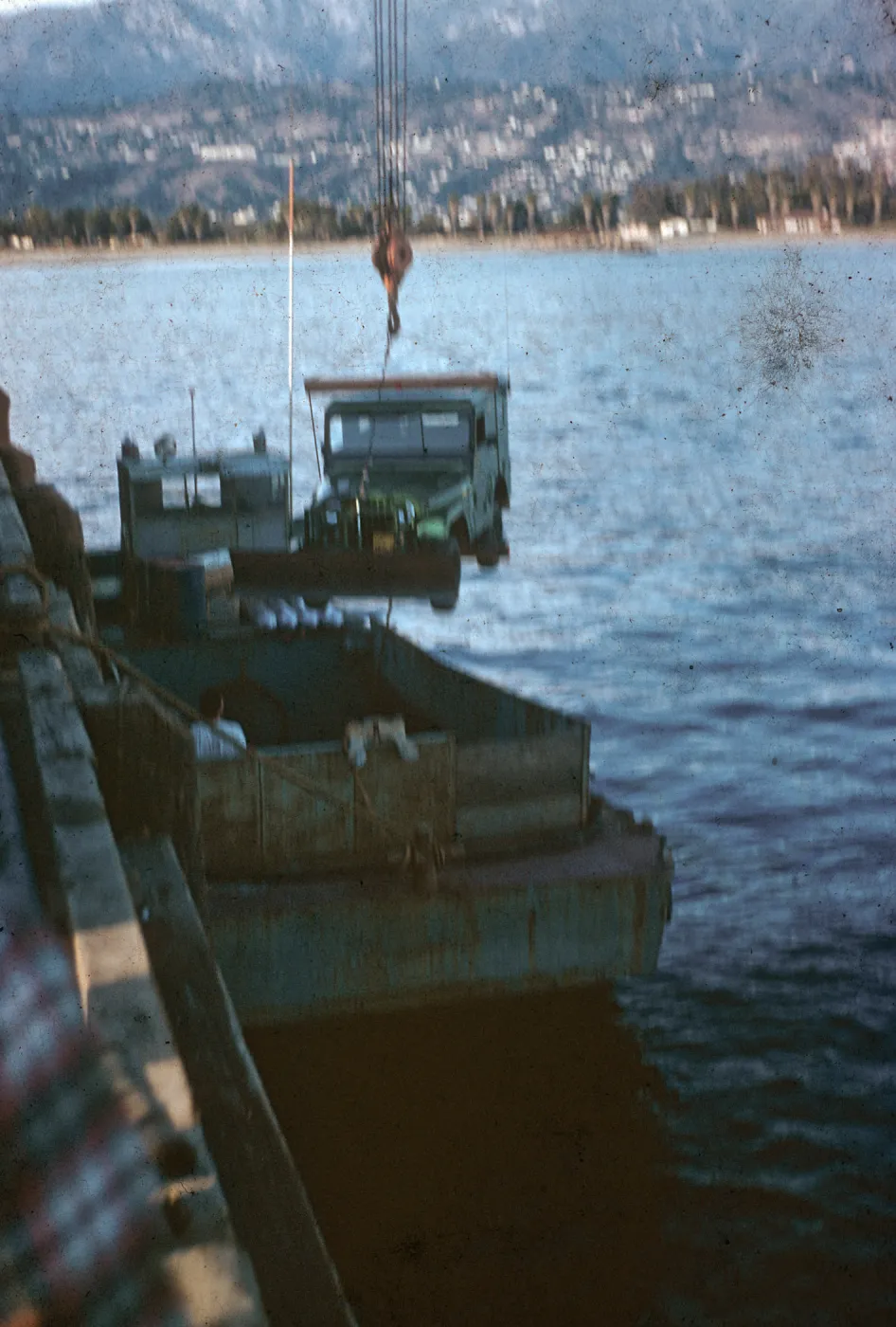 Loading boat at Santa Barbara Harbor