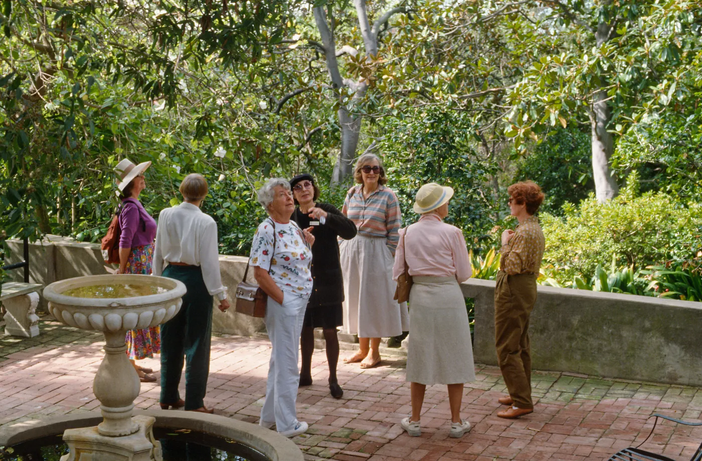Docent field trip to Virginia Robinson Gardens, Beverly Hills