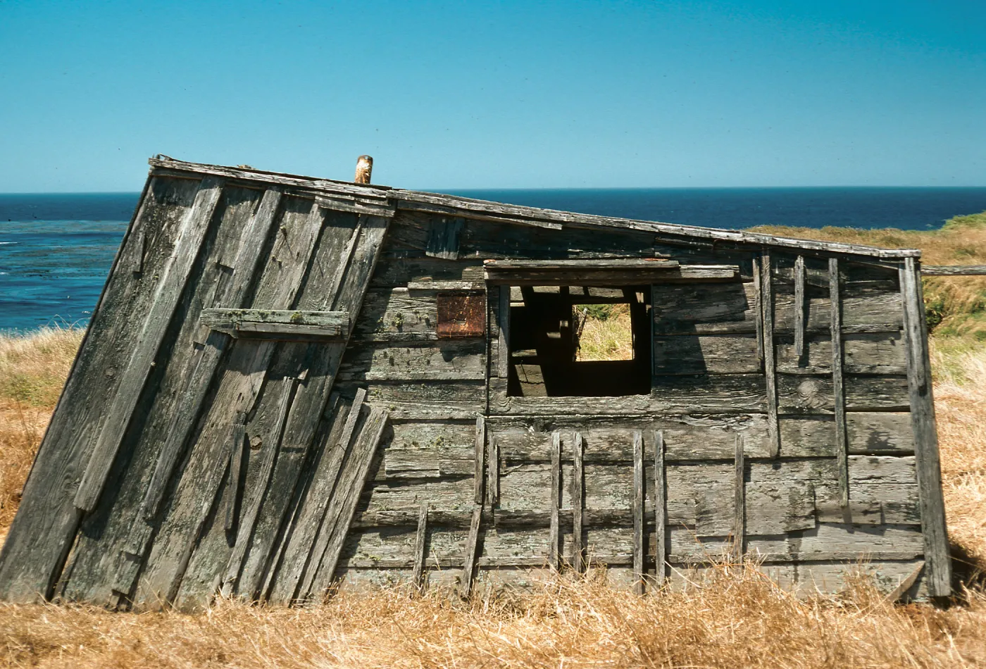 Santa Cruz Island, Morse Point, fishing shack