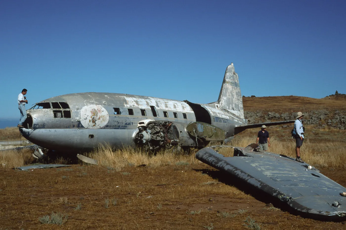 Guadalupe Island, plane wreck, near airstrip