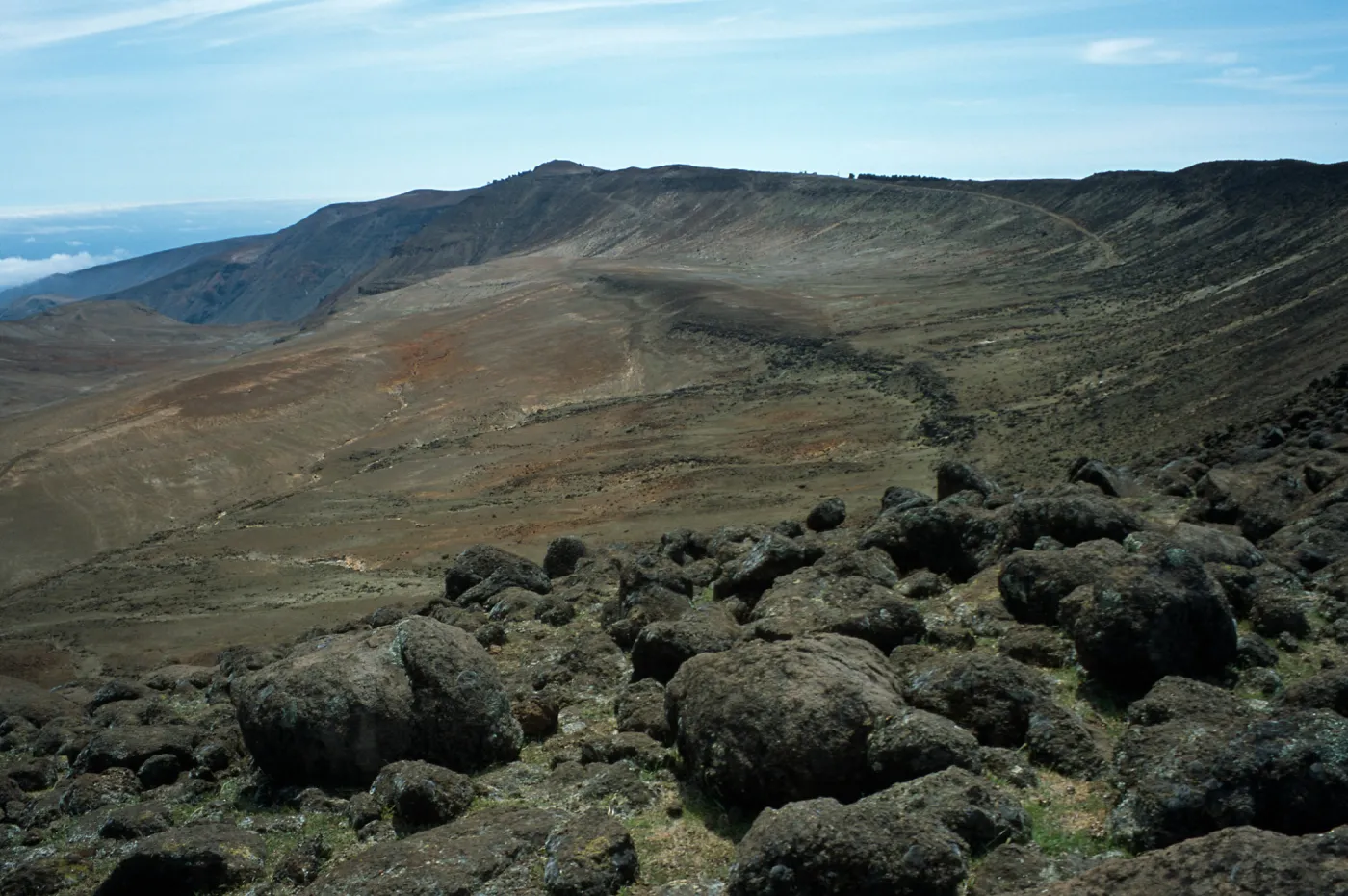 Guadalupe Island, crater near spring, walking south