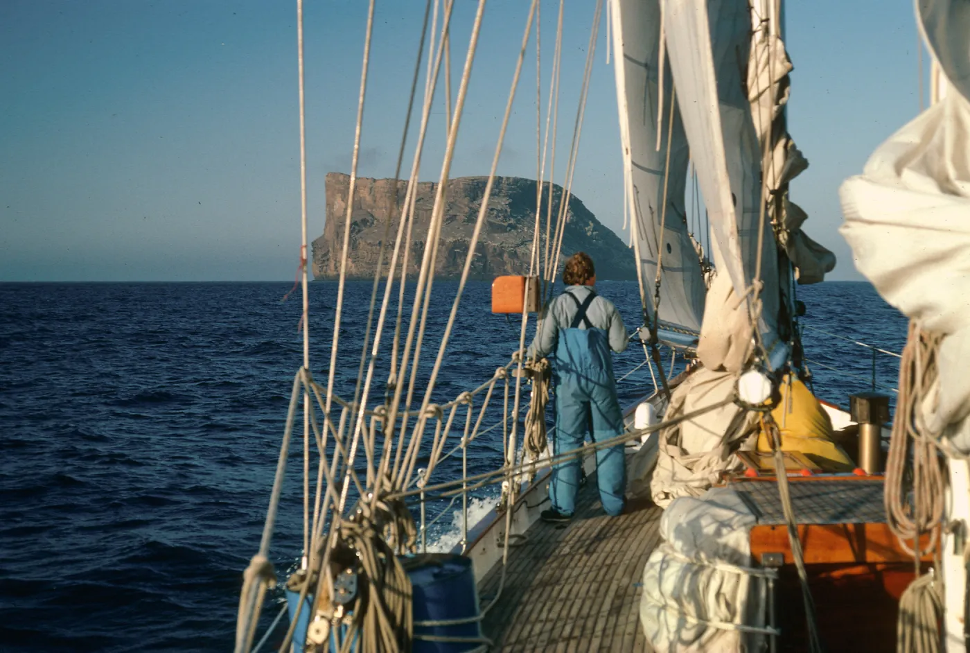 Guadalupe Island, outer islet, Shearwater dock
