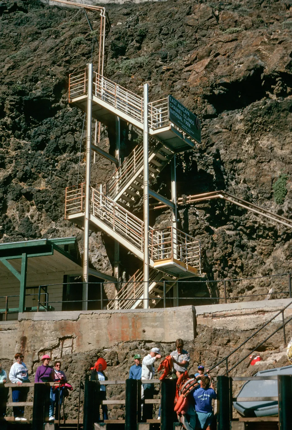 East Anacapa Island, landing