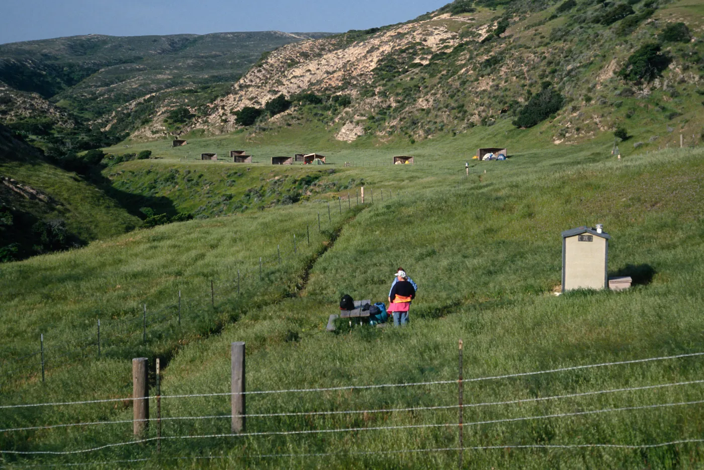 Santa Rosa Island, campground at Water Canyon