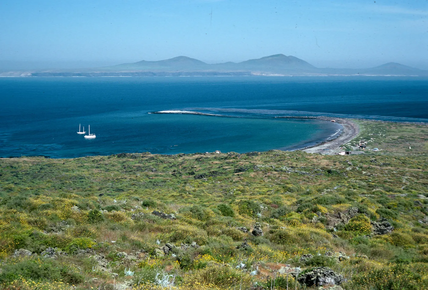 San Martin Island, view of mainland & Hassler Cove