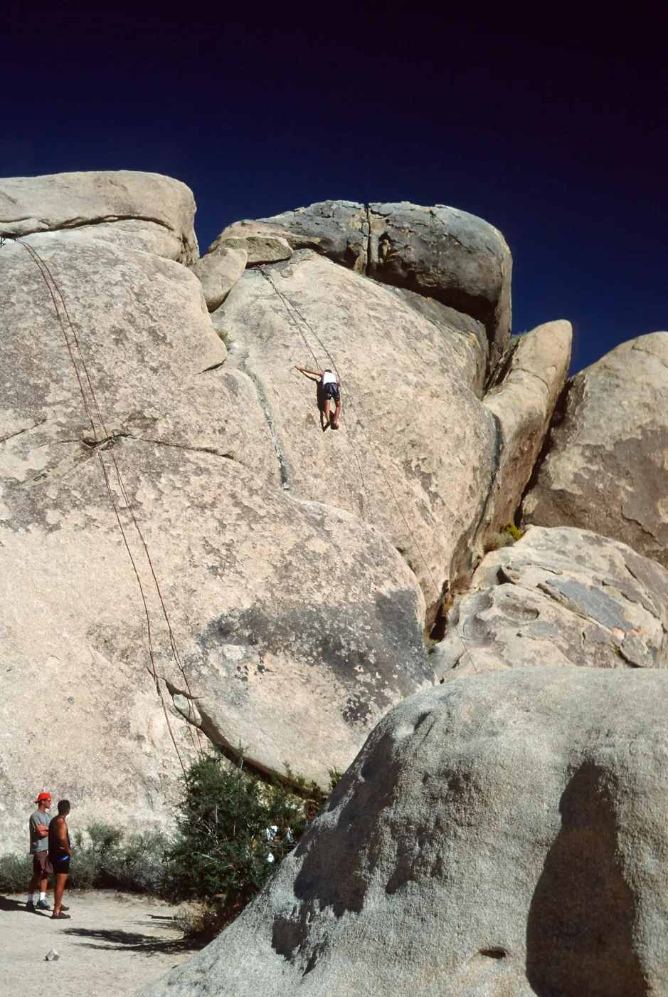 rock climbers, near Belle Campground, Joshua Tree National Park