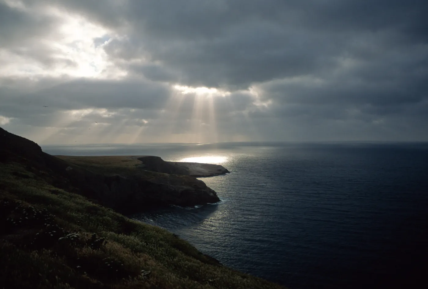sun over Webster Point, Santa Barbara Island