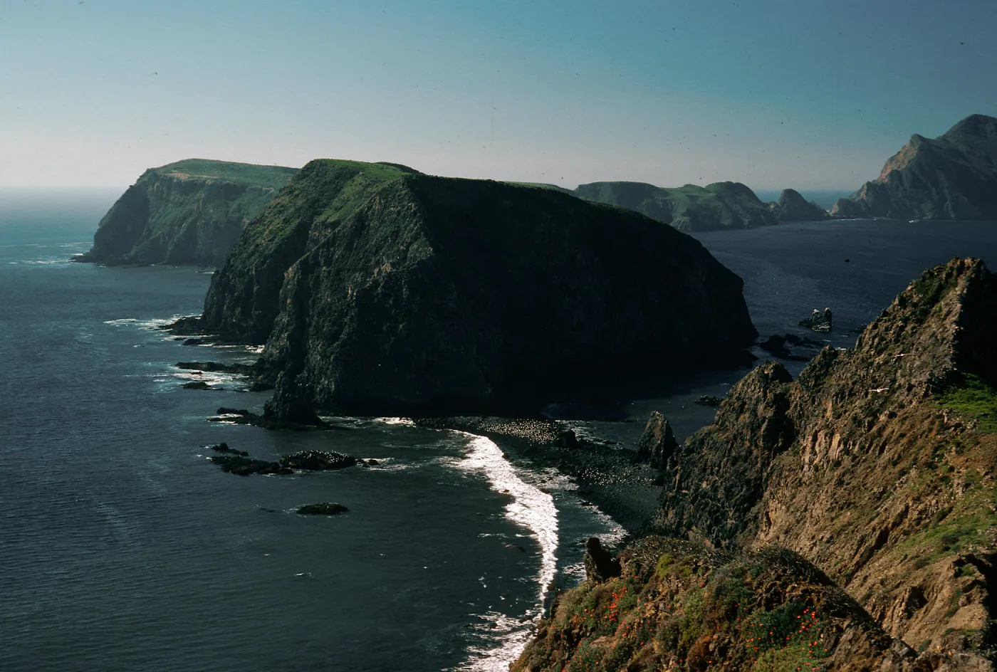 view of Middle Anacapa, West Anacapa Islands, East Anacapa Island