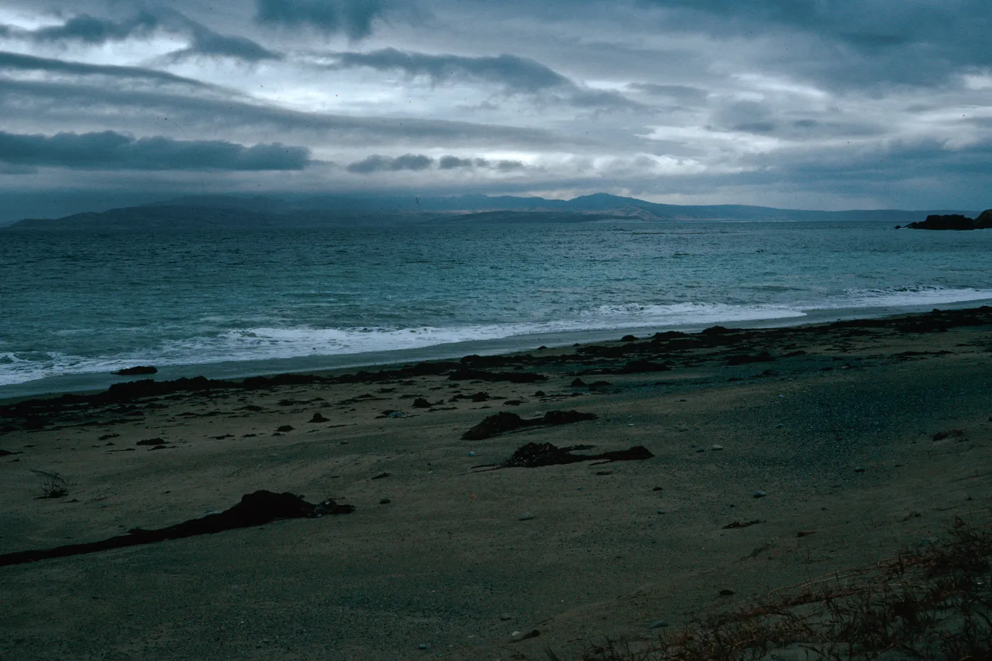 Santa Rosa Island from Pozo Beach, storm approaching!!, Santa Cruz Island