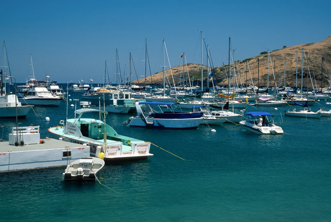 boats at Two Harbors, Catalina Island