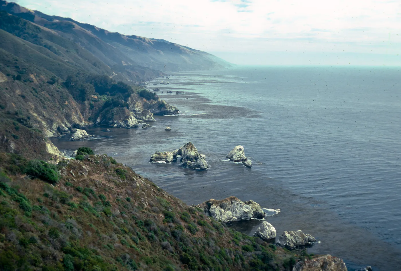 looking South from McWay Canyon viewpoint, just North of Julia Pfeiffer, Burns entrance, Monterey County