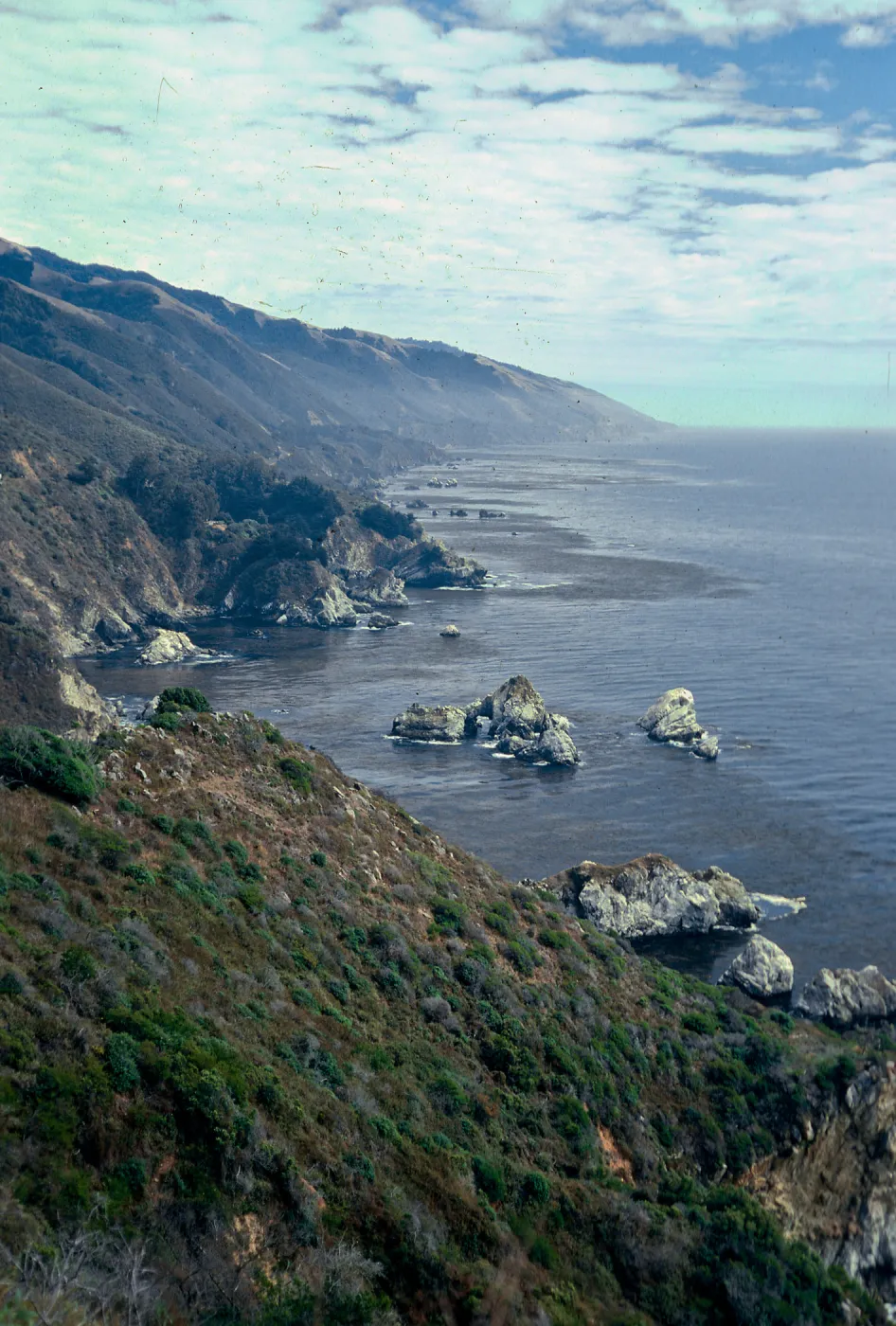looking South from McWay Canyon viewpoint, just North of Julia Pfeiffer, Burns entrance, Monterey County