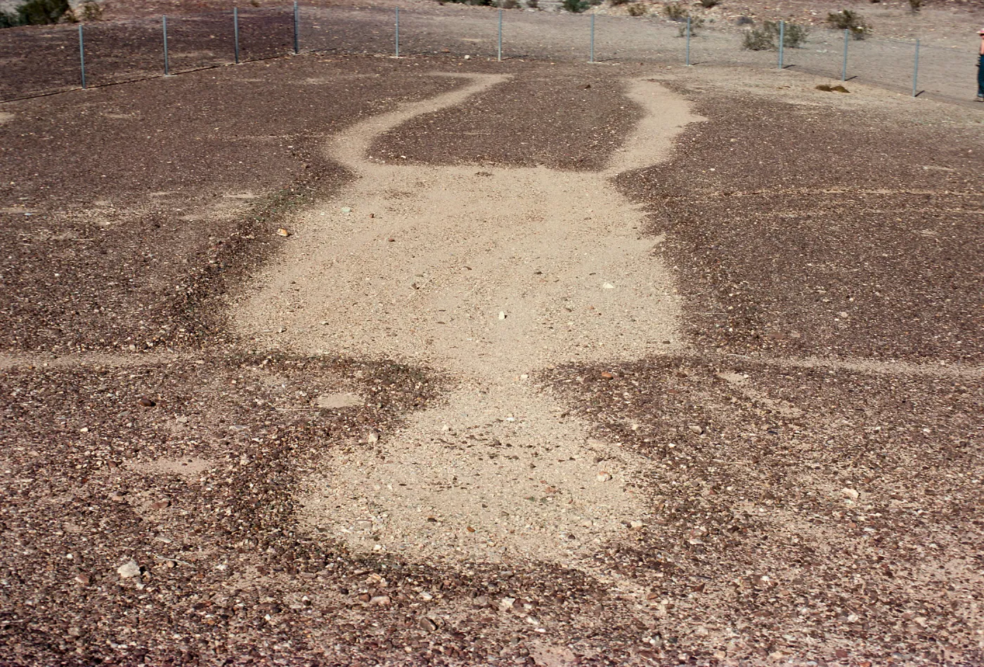 intaglio or geoglyph figure, near Blythe