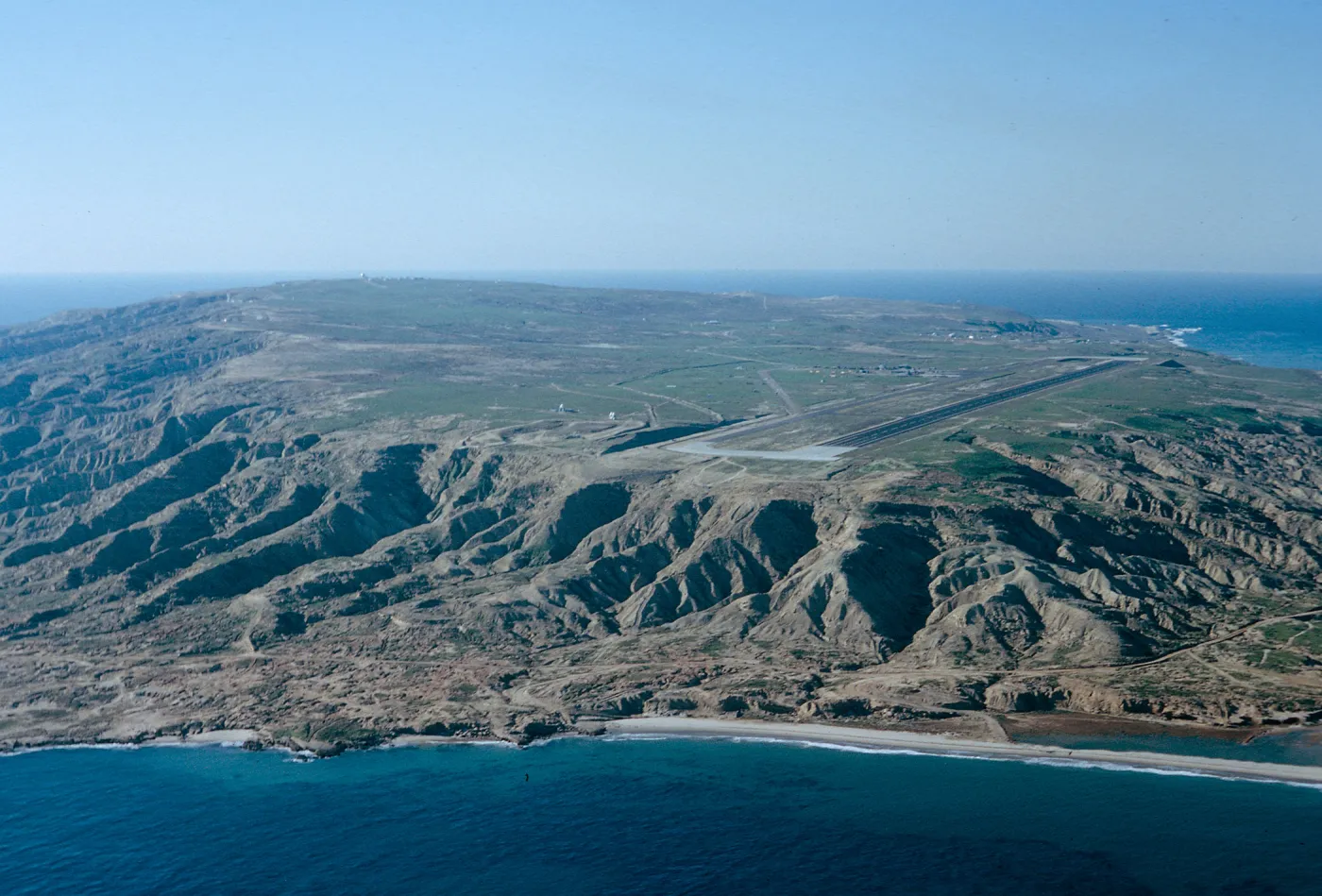 view of San Nicolas Island, 65-245 & SN-162