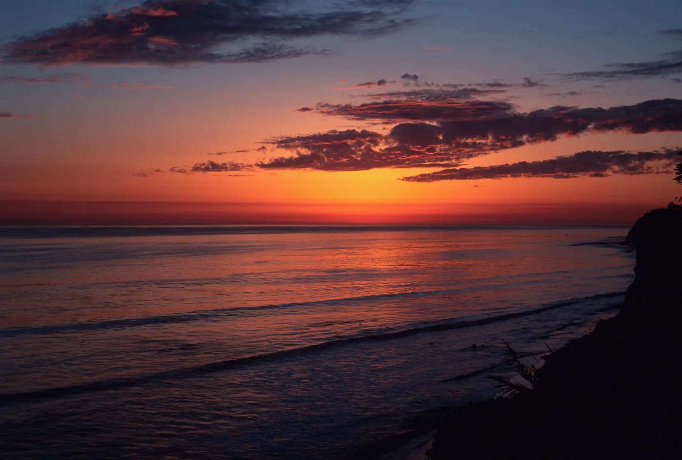 sunset, Shoreline Park, Santa Barbara