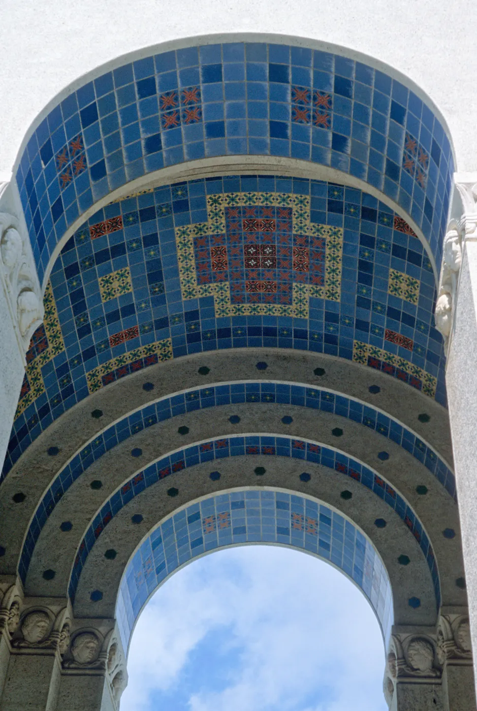 tiles at Wrigley Memorial, Avalon Canyon, Santa Catalina Island