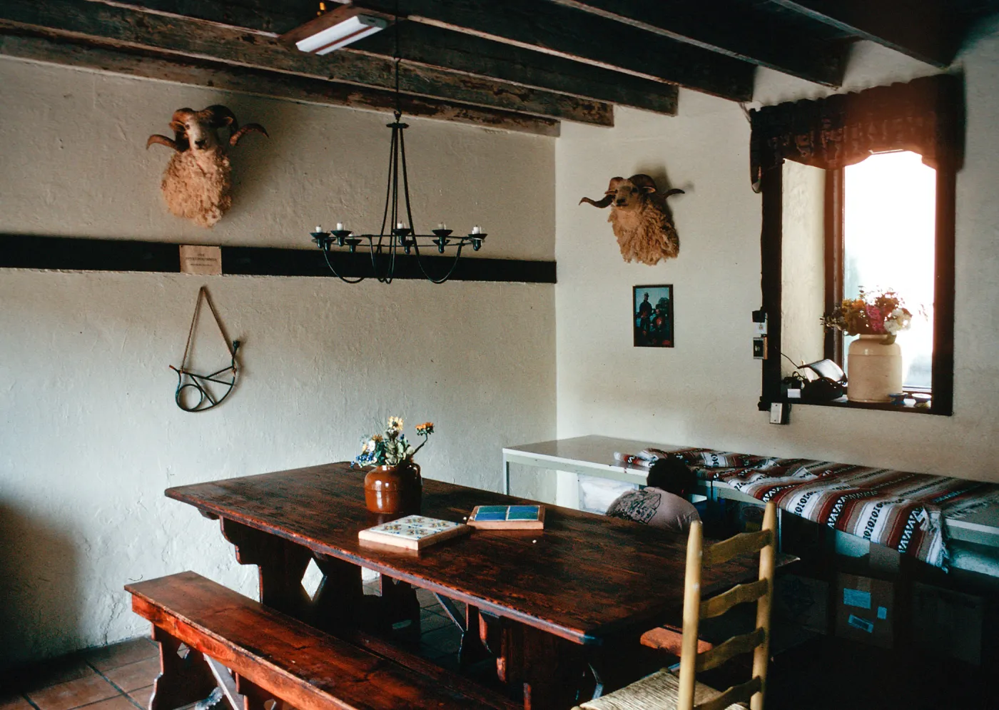 Dining room, Smugglers Ranch, Santa Cruz Island